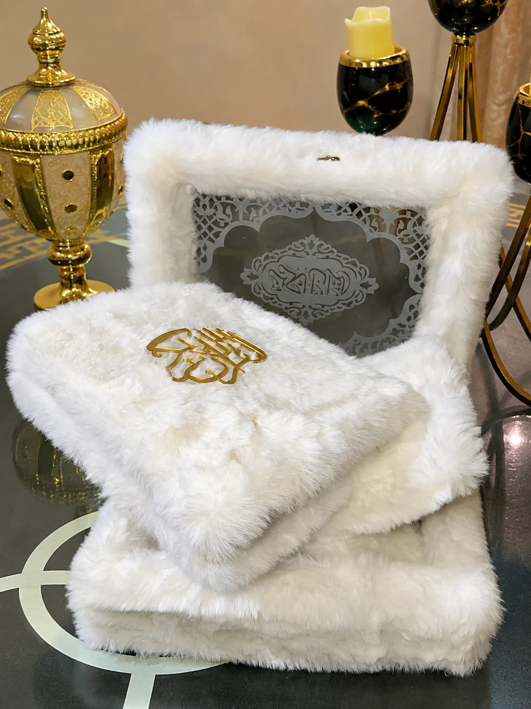 Nooré Luxe — Premium Fur Quran Gift Set