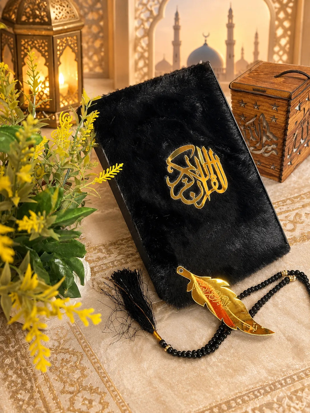 Noor Al-Quran — Luxury Fur Quran Gift Box